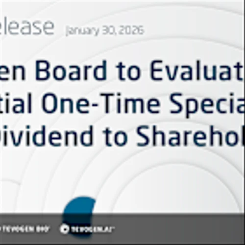 Tevogen Board to Evaluate Potential One-Time Special Cash Dividend to Shareholders