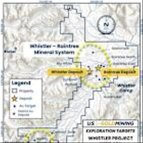U.S. GoldMining Highlights Exploration Potential at the Muddy Creek Mineral System, Including Historic High Grade Rock Grab Samples up to 111.50 g/t Au, Whistler Gold-Copper Project, Alaska